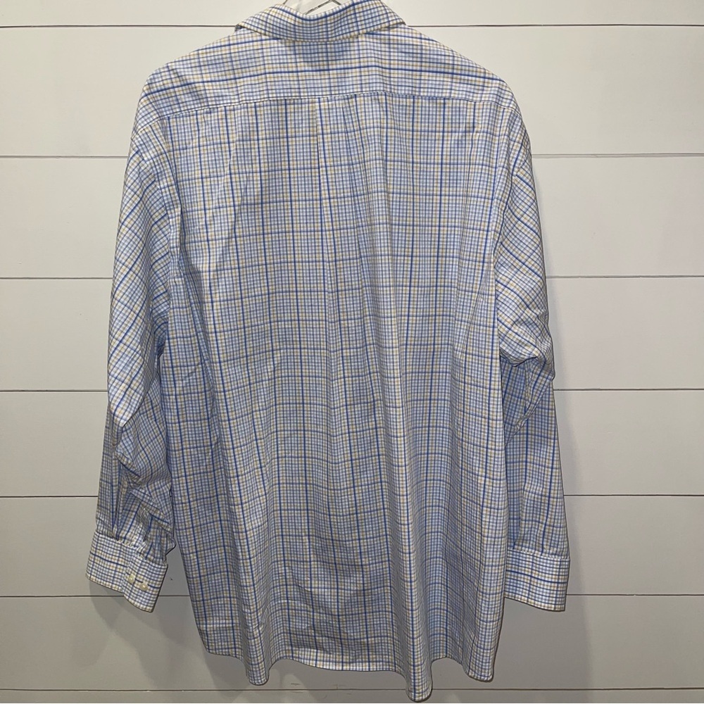 Ralph Lauren Men's Performance Stretch Big Fit Plaid Shirt Size 18.5 - Picture 6 of 8